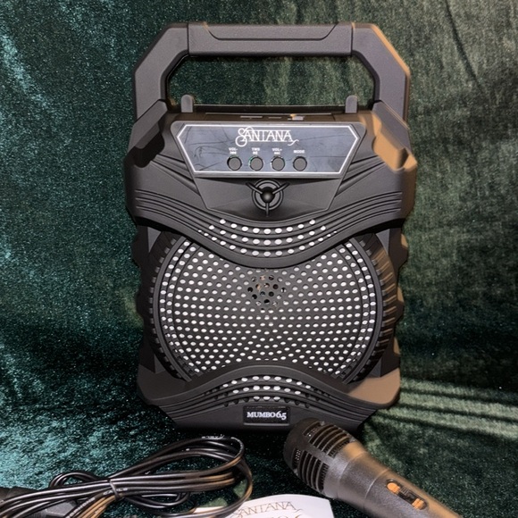 Santana Mumbo 6.5” Portable Karaoke Speaker with LED Color Light Effects NEW! - Picture 4 of 14